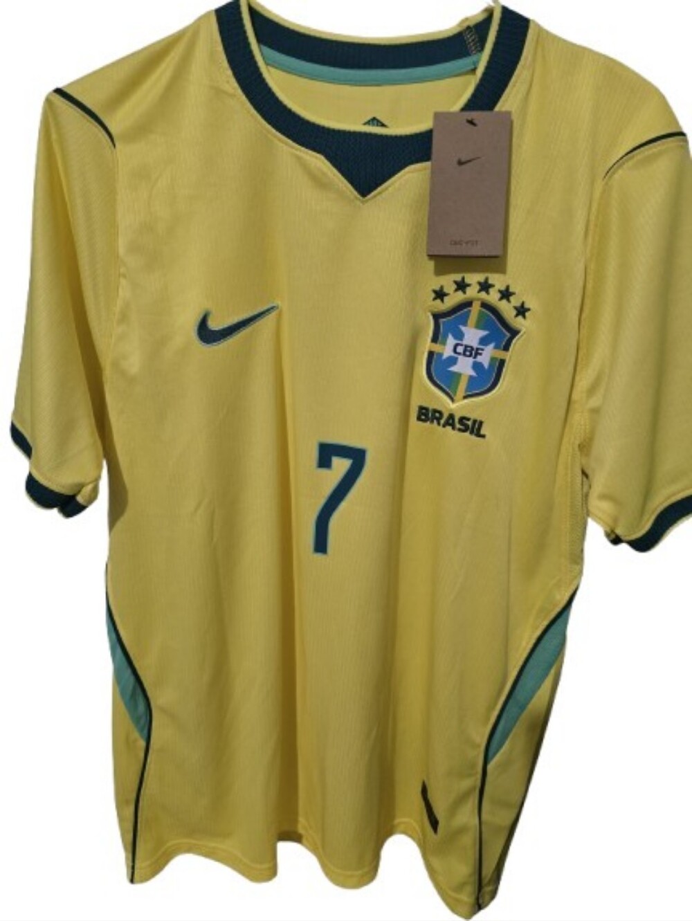 SOLDBrazil National Team Jersey #7 Vini Jr Yellow Green Nike Style New Sold SOLD